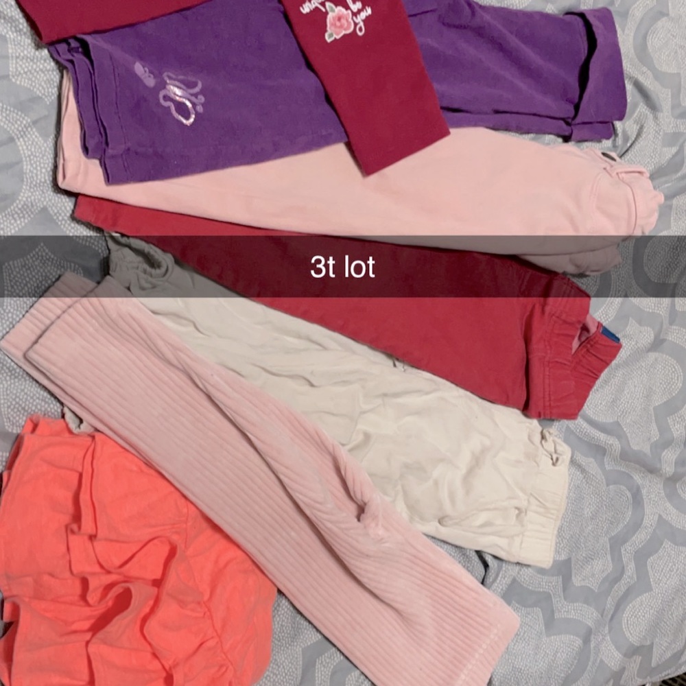 Little girls pant lot size 3t